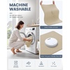 image:imageSmiry Toilet Rugs U Shaped 20x20 Non Slip Rubber Washable Bath Mat  Grey Low Pile Quick Dry Absorbent Bath Mat for Bathroom Floors Tub Sink Shower Outside Home Decor AccessoriesBeige
