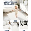 image:imageSmiry Toilet Rugs U Shaped 20x20 Non Slip Rubber Washable Bath Mat  Grey Low Pile Quick Dry Absorbent Bath Mat for Bathroom Floors Tub Sink Shower Outside Home Decor AccessoriesWhite