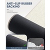 image:imageSmiry Toilet Rugs U Shaped 20x20 Non Slip Rubber Washable Bath Mat  Grey Low Pile Quick Dry Absorbent Bath Mat for Bathroom Floors Tub Sink Shower Outside Home Decor AccessoriesIvory