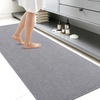 image:imageSmiry Toilet Rugs U Shaped 20x20 Non Slip Rubber Washable Bath Mat  Grey Low Pile Quick Dry Absorbent Bath Mat for Bathroom Floors Tub Sink Shower Outside Home Decor AccessoriesGrey