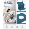 image:imageSmiry Toilet Rugs U Shaped 20x20 Non Slip Rubber Washable Bath Mat  Grey Low Pile Quick Dry Absorbent Bath Mat for Bathroom Floors Tub Sink Shower Outside Home Decor AccessoriesPeacock Blue
