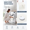 image:imageSmiry Toilet Rugs U Shaped 20x20 Non Slip Rubber Washable Bath Mat  Grey Low Pile Quick Dry Absorbent Bath Mat for Bathroom Floors Tub Sink Shower Outside Home Decor AccessoriesWhite