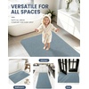 image:imageSmiry Toilet Rugs U Shaped 20x20 Non Slip Rubber Washable Bath Mat  Grey Low Pile Quick Dry Absorbent Bath Mat for Bathroom Floors Tub Sink Shower Outside Home Decor AccessoriesGrayish Blue