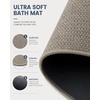 image:imageSmiry Toilet Rugs U Shaped 20x20 Non Slip Rubber Washable Bath Mat  Grey Low Pile Quick Dry Absorbent Bath Mat for Bathroom Floors Tub Sink Shower Outside Home Decor AccessoriesLatte
