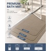 image:imageSmiry Toilet Rugs U Shaped 20x20 Non Slip Rubber Washable Bath Mat  Grey Low Pile Quick Dry Absorbent Bath Mat for Bathroom Floors Tub Sink Shower Outside Home Decor AccessoriesCamel