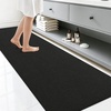 image:imageSmiry Toilet Rugs U Shaped 20x20 Non Slip Rubber Washable Bath Mat  Grey Low Pile Quick Dry Absorbent Bath Mat for Bathroom Floors Tub Sink Shower Outside Home Decor AccessoriesBlack
