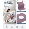 image:imageSmiry Toilet Rugs U Shaped 20x20 Non Slip Rubber Washable Bath Mat  Grey Low Pile Quick Dry Absorbent Bath Mat for Bathroom Floors Tub Sink Shower Outside Home Decor AccessoriesDeep Plum