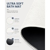 image:imageSmiry Toilet Rugs U Shaped 20x20 Non Slip Rubber Washable Bath Mat  Grey Low Pile Quick Dry Absorbent Bath Mat for Bathroom Floors Tub Sink Shower Outside Home Decor AccessoriesWhite