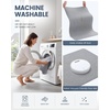 image:imageSmiry Toilet Rugs U Shaped 20x20 Non Slip Rubber Washable Bath Mat  Grey Low Pile Quick Dry Absorbent Bath Mat for Bathroom Floors Tub Sink Shower Outside Home Decor AccessoriesLight Grey