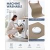 image:imageSmiry Toilet Rugs U Shaped 20x20 Non Slip Rubber Washable Bath Mat  Grey Low Pile Quick Dry Absorbent Bath Mat for Bathroom Floors Tub Sink Shower Outside Home Decor AccessoriesCamel