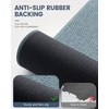 image:imageSmiry Toilet Rugs U Shaped 20x20 Non Slip Rubber Washable Bath Mat  Grey Low Pile Quick Dry Absorbent Bath Mat for Bathroom Floors Tub Sink Shower Outside Home Decor AccessoriesGrayish Blue