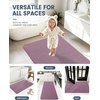 image:imageSmiry Toilet Rugs U Shaped 20x20 Non Slip Rubber Washable Bath Mat  Grey Low Pile Quick Dry Absorbent Bath Mat for Bathroom Floors Tub Sink Shower Outside Home Decor AccessoriesDeep Plum