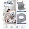image:imageSmiry Toilet Rugs U Shaped 20x20 Non Slip Rubber Washable Bath Mat  Grey Low Pile Quick Dry Absorbent Bath Mat for Bathroom Floors Tub Sink Shower Outside Home Decor AccessoriesGrey
