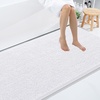 image:imageSmiry Luxury Chenille Bathroom Rugs 120X24 Extra Soft and Absorbent Shaggy Bath Mat Machine Washable NonSlip Plush Carpet Runner for Tub Shower and Floor Home Decor Accessories White