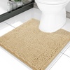 image:imageSmiry Luxury Chenille Bathroom Rugs 24x16 Extra Soft and Absorbent Shaggy Bath Mat Machine Washable NonSlip Plush Carpet Runner for Tub Shower and Floor Home Decor Accessories Sage GreenBeige