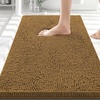 image:imageSmiry Luxury Chenille Bathroom Rugs 30x20 Extra Soft and Absorbent Shaggy Bath Mat Machine Washable NonSlip Plush Carpet Runner for Tub Shower and Floor Home Decor Accessories Clay