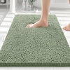 image:imageSmiry Luxury Chenille Bathroom Rugs 32x20 Extra Soft and Absorbent Shaggy Bath Mat Machine Washable NonSlip Plush Carpet Runner for Tub Shower and Floor Home Decor Accessories Sage Green
