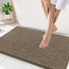 image:imageSmiry Luxury Chenille Bathroom Rugs 32x20 Extra Soft and Absorbent Shaggy Bath Mat Machine Washable NonSlip Plush Carpet Runner for Tub Shower and Floor Home Decor Accessories Camel