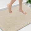 image:imageSmiry Luxury Chenille Bathroom Rugs 36x24 Extra Soft and Absorbent Shaggy Bath Mat Machine Washable NonSlip Plush Carpet Runner for Tub Shower and Floor Home Decor Accessories Sand