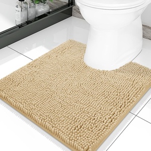 image:imageSmiry Luxury Chenille Bathroom Rugs 24x16 Extra Soft and Absorbent Shaggy Bath Mat Machine Washable NonSlip Plush Carpet Runner for Tub Shower and Floor Home Decor Accessories Sage GreenBeige