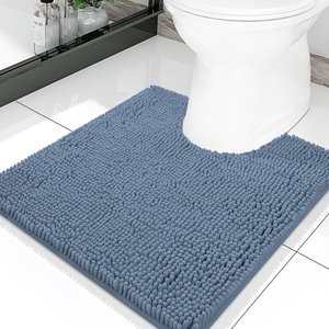 image:imageSmiry Luxury Chenille Bathroom Rugs 24x16 Extra Soft and Absorbent Shaggy Bath Mat Machine Washable NonSlip Plush Carpet Runner for Tub Shower and Floor Home Decor Accessories Sage GreenGrayish Blue