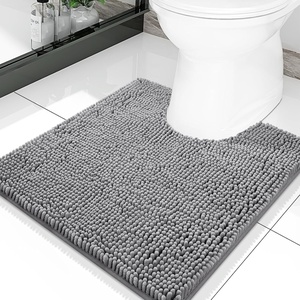 image:imageSmiry Luxury Chenille Bathroom Rugs 24x16 Extra Soft and Absorbent Shaggy Bath Mat Machine Washable NonSlip Plush Carpet Runner for Tub Shower and Floor Home Decor Accessories Sage GreenGrey