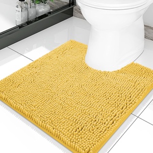 image:imageSmiry Luxury Chenille Bathroom Rugs 24x16 Extra Soft and Absorbent Shaggy Bath Mat Machine Washable NonSlip Plush Carpet Runner for Tub Shower and Floor Home Decor Accessories Sage GreenYellow