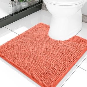 image:imageSmiry Luxury Chenille Bathroom Rugs 24x16 Extra Soft and Absorbent Shaggy Bath Mat Machine Washable NonSlip Plush Carpet Runner for Tub Shower and Floor Home Decor Accessories Sage GreenCoral
