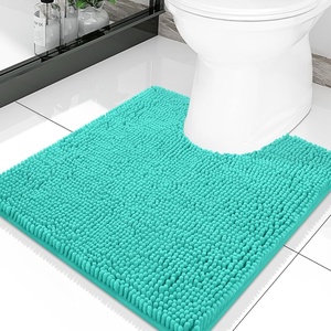 image:imageSmiry Luxury Chenille Bathroom Rugs 24x16 Extra Soft and Absorbent Shaggy Bath Mat Machine Washable NonSlip Plush Carpet Runner for Tub Shower and Floor Home Decor Accessories Sage GreenTurquoise