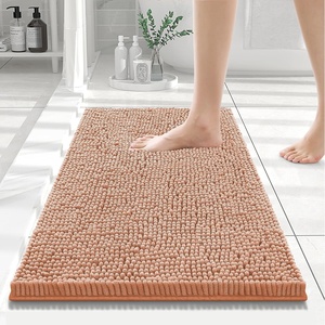 image:imageSmiry Luxury Chenille Bathroom Rugs 24x16 Extra Soft and Absorbent Shaggy Bath Mat Machine Washable NonSlip Plush Carpet Runner for Tub Shower and Floor Home Decor Accessories Sage GreenPeach