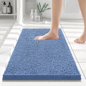 image:imageSmiry Luxury Chenille Bathroom Rugs 24x16 Extra Soft and Absorbent Shaggy Bath Mat Machine Washable NonSlip Plush Carpet Runner for Tub Shower and Floor Home Decor Accessories Sage GreenCornflower Blue