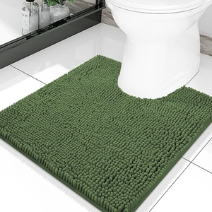 image:imageSmiry Luxury Chenille Bathroom Rugs 24x16 Extra Soft and Absorbent Shaggy Bath Mat Machine Washable NonSlip Plush Carpet Runner for Tub Shower and Floor Home Decor Accessories Sage GreenOlive Green