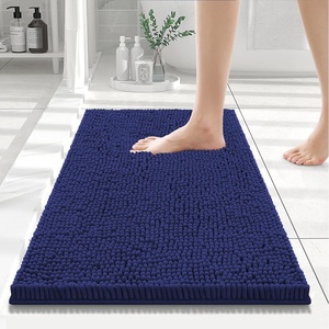 image:imageSmiry Luxury Chenille Bathroom Rugs 24x16 Extra Soft and Absorbent Shaggy Bath Mat Machine Washable NonSlip Plush Carpet Runner for Tub Shower and Floor Home Decor Accessories Sage GreenDeep Blue