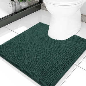 image:imageSmiry Luxury Chenille Bathroom Rugs 24x16 Extra Soft and Absorbent Shaggy Bath Mat Machine Washable NonSlip Plush Carpet Runner for Tub Shower and Floor Home Decor Accessories Sage GreenGreen