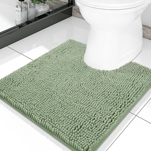 image:imageSmiry Luxury Chenille Bathroom Rugs 24x16 Extra Soft and Absorbent Shaggy Bath Mat Machine Washable NonSlip Plush Carpet Runner for Tub Shower and Floor Home Decor Accessories Sage GreenSage Green