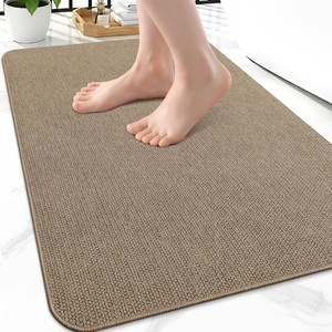 image:imageSmiry Toilet Rugs U Shaped 20x20 Non Slip Rubber Washable Bath Mat  Grey Low Pile Quick Dry Absorbent Bath Mat for Bathroom Floors Tub Sink Shower Outside Home Decor AccessoriesCamel
